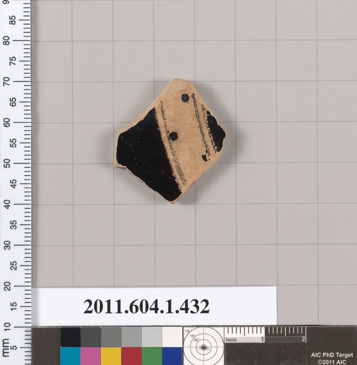 Terracotta fragment of a kylix (drinking cup) — Unknown