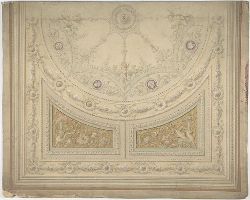 Ceiling Design, Half of a Circle