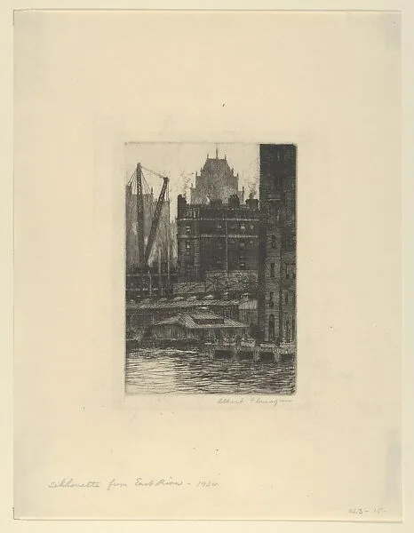 Silhouette from East River — Albert E. Flanagan