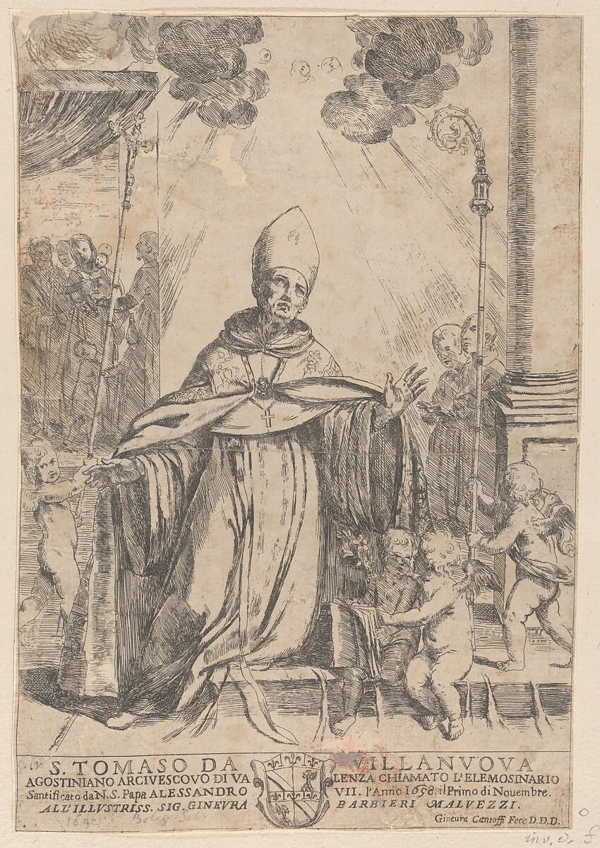 Saint Thomas of Villanova — Ginevra Cantofoli