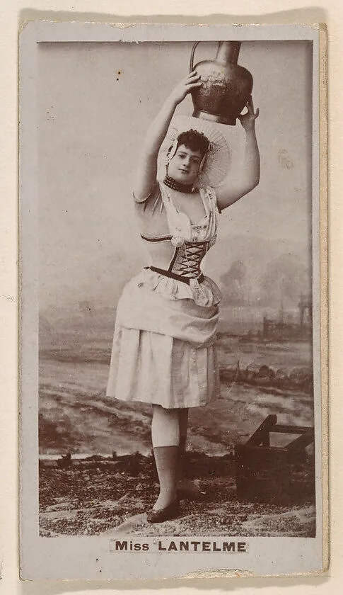 Miss Lantelme, from the Actresses series (N245) issued by Kinney Brothers to promote Sweet Caporal Cigarettes — Kinney Brothers Tobacco Company