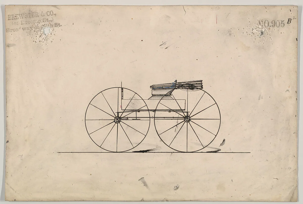 Design for Wagon, no. 905b-2 — Brewster & Co.