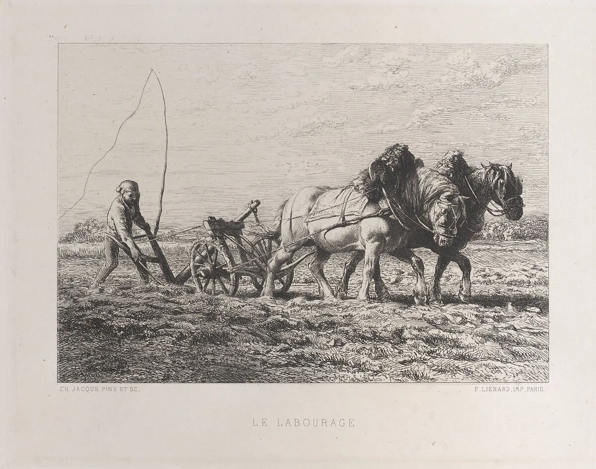 Plowing — Charles Jacque|François Liénard