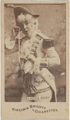 Laura Burt, from the Actors and Actresses series (N45, Type 6) for Virginia Brights Cigarettes
