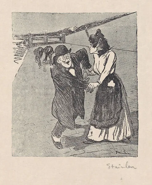 Dans la Vie (Proof for Book Illustration) — Théophile-Alexandre Steinlen