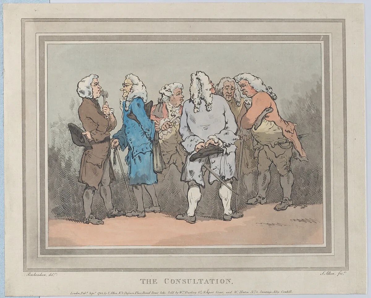 The Consultation — Samuel Alken|Thomas Rowlandson