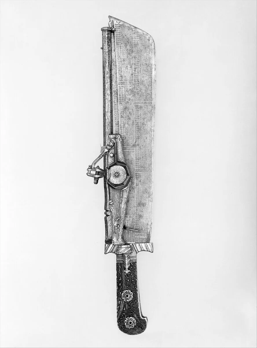 Hunting Knife Combined with Wheellock Pistol — Ambrosius Gemlich
