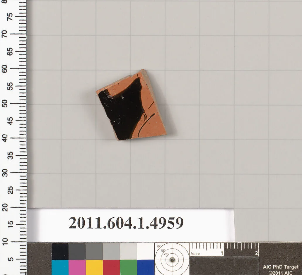 Terracotta fragment of a kylix (drinking cup) — Unknown