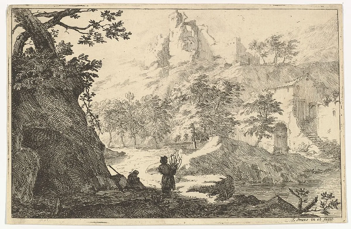 Landscape with Ruins of a Castle on a Hill — Jan Smees