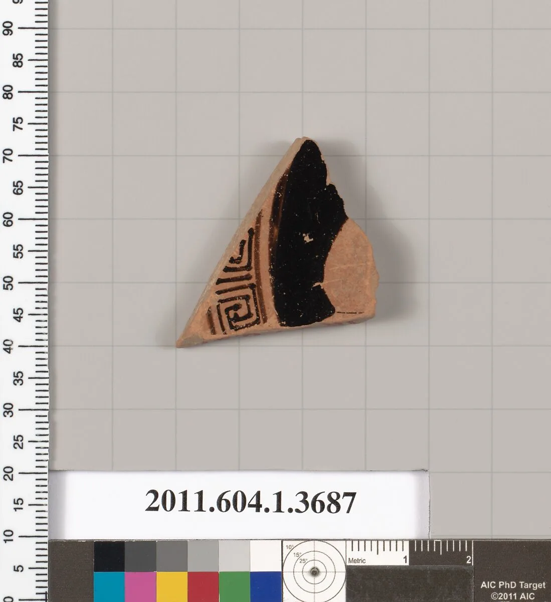 Terracotta fragment of a kylix (drinking cup) — Unknown