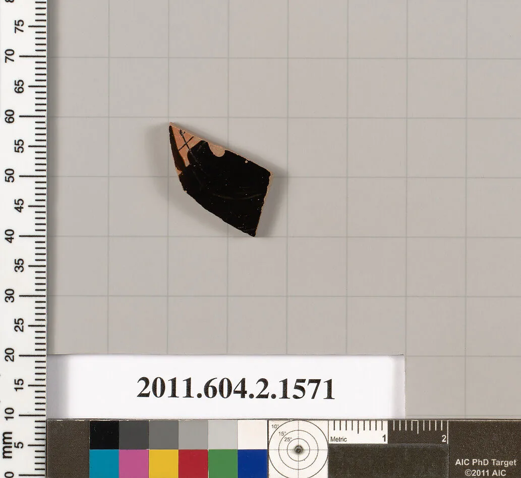 Terracotta fragment of a skyphos (deep drinking cup) — Unknown
