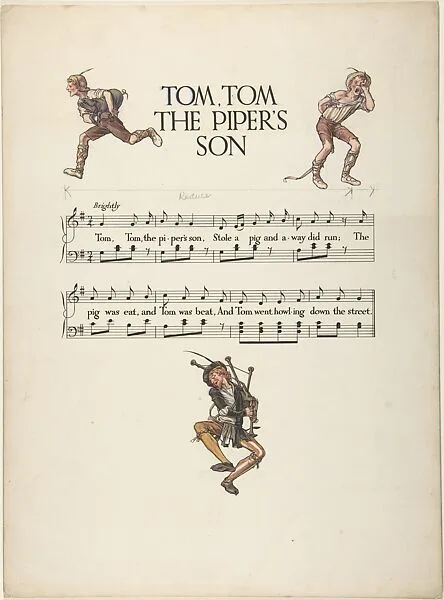 "Tom, Tom the Piper's Son"―Page Design — Paul Vincent Woodroffe|Joseph Samuel Moorat