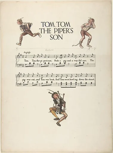 "Tom, Tom the Piper's Son"―Page Design