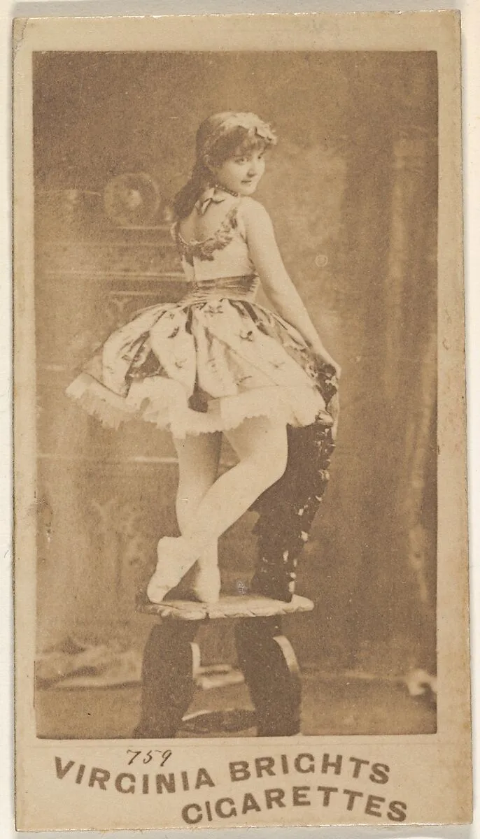 Card 759, from the Actors and Actresses series (N45, Type 5) for Virginia Brights Cigarettes — Allen & Ginter