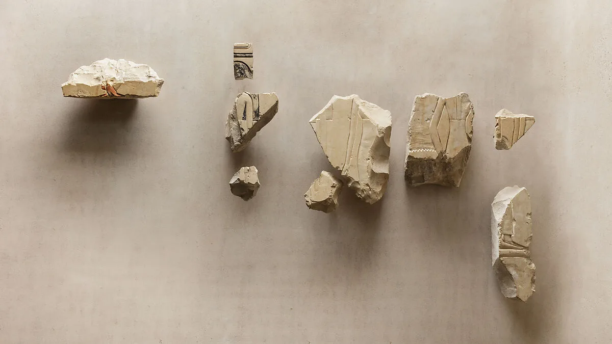 Relief fragments from procession of attendants — Unknown