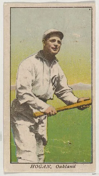Hogan, Oakland, from the "Obak Baseball Players" set (T212), issued by the American Tobacco Company to promote Obak Mouthpiece Cigarettes — American Tobacco Company