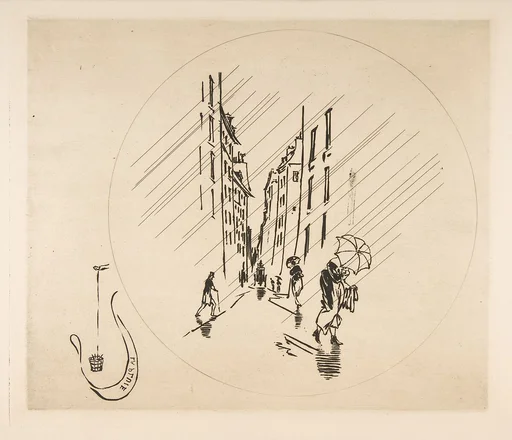 Decoration for a Plate: Rain