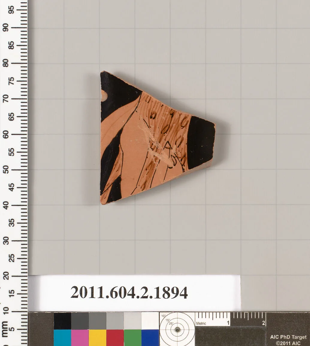 Terracotta fragment of a skyphos (deep drinking cup) — Unknown