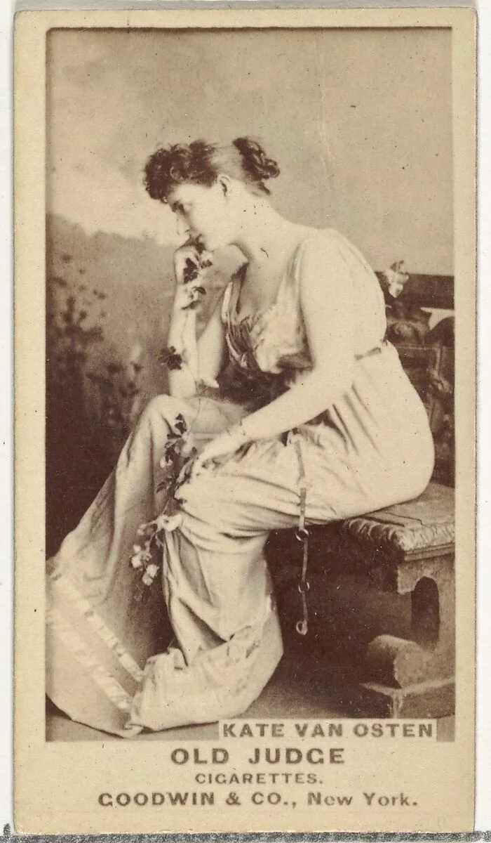 Kate Van Osten, from the Actors and Actresses series (N171) for Old Judge Cigarettes — Goodwin & Company