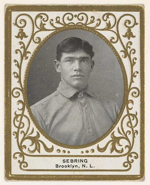 Sebring, Brooklyn, National League, from the Baseball Players (Ramlys) series (T204) issued by the Mentor Company to promote Ramly and T.T.T. Turkish Cigarettes — Mentor Company, Boston|Carl Homer Studios, Boston