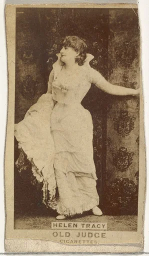 Helen Tracy, from the Actors and Actresses series (N171) for Old Judge Cigarettes