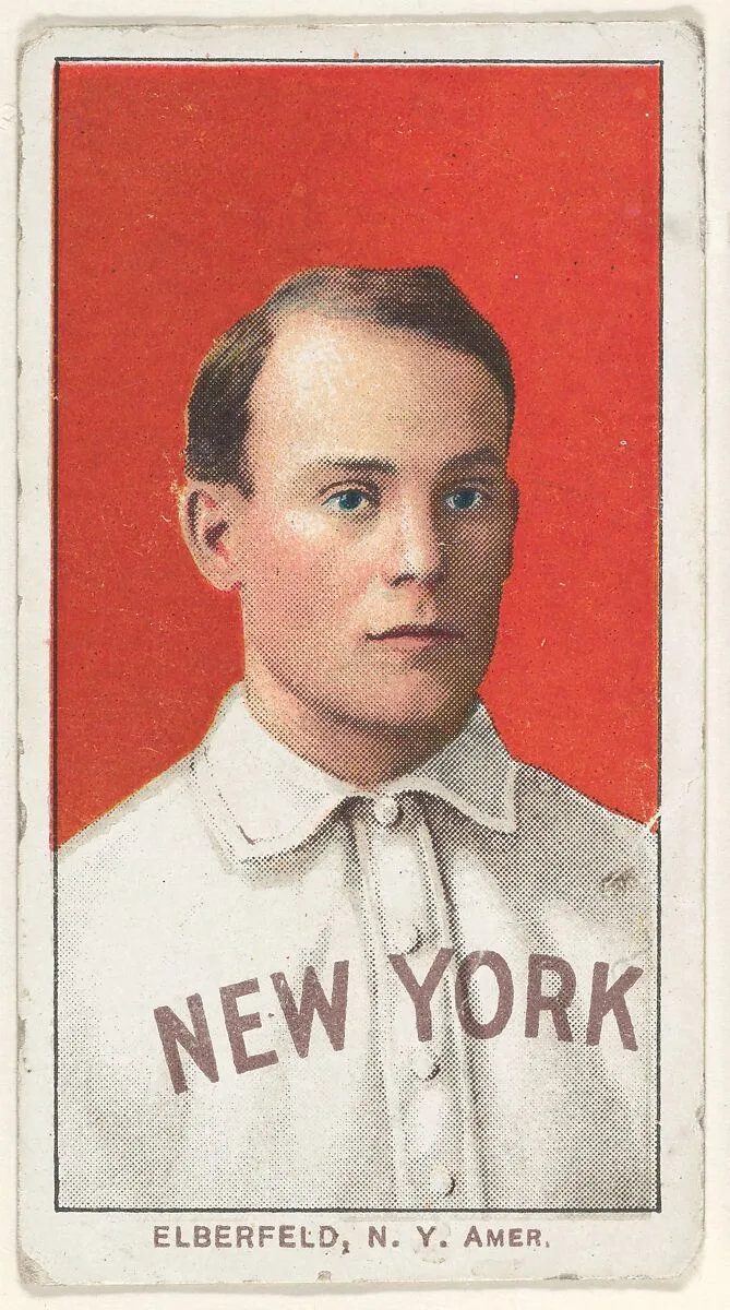 Elberfeld, New York, American League, from the White Border series (T206) for the American Tobacco Company — American Tobacco Company