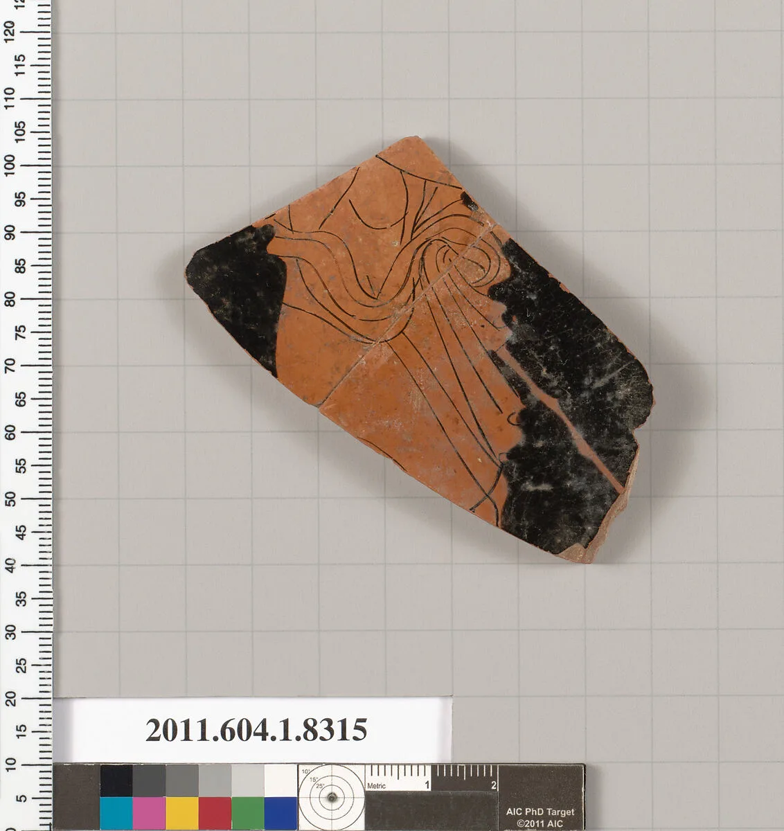 Terracotta fragment of a kylix (drinking cup) — Unknown