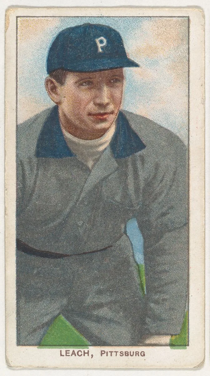 Leach, Pittsburgh, National League, from the White Border series (T206) for the American Tobacco Company — American Tobacco Company