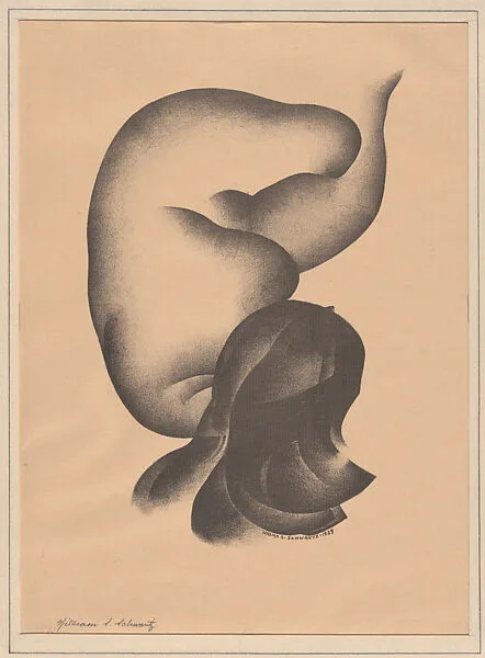 Reclining Nude (Lithograph #28) — William Samuel Schwartz