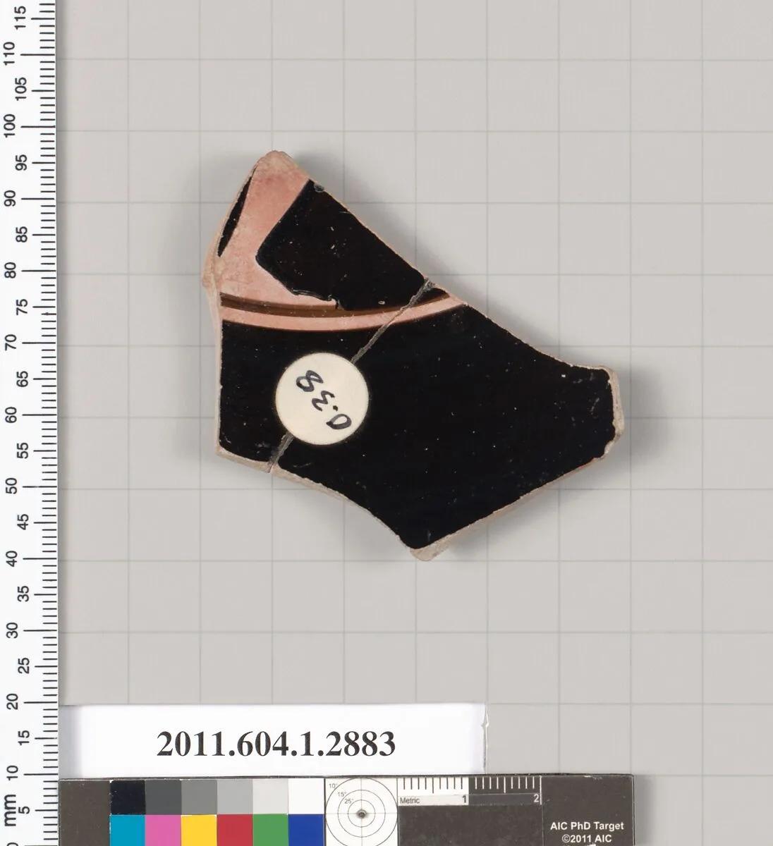 Terracotta fragment of a kylix (drinking cup) — Unknown
