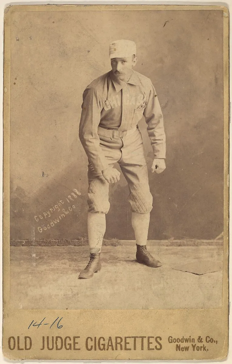 George Van Haltren, Chicago, from the series Old Judge Tobacco — Goodwin & Company