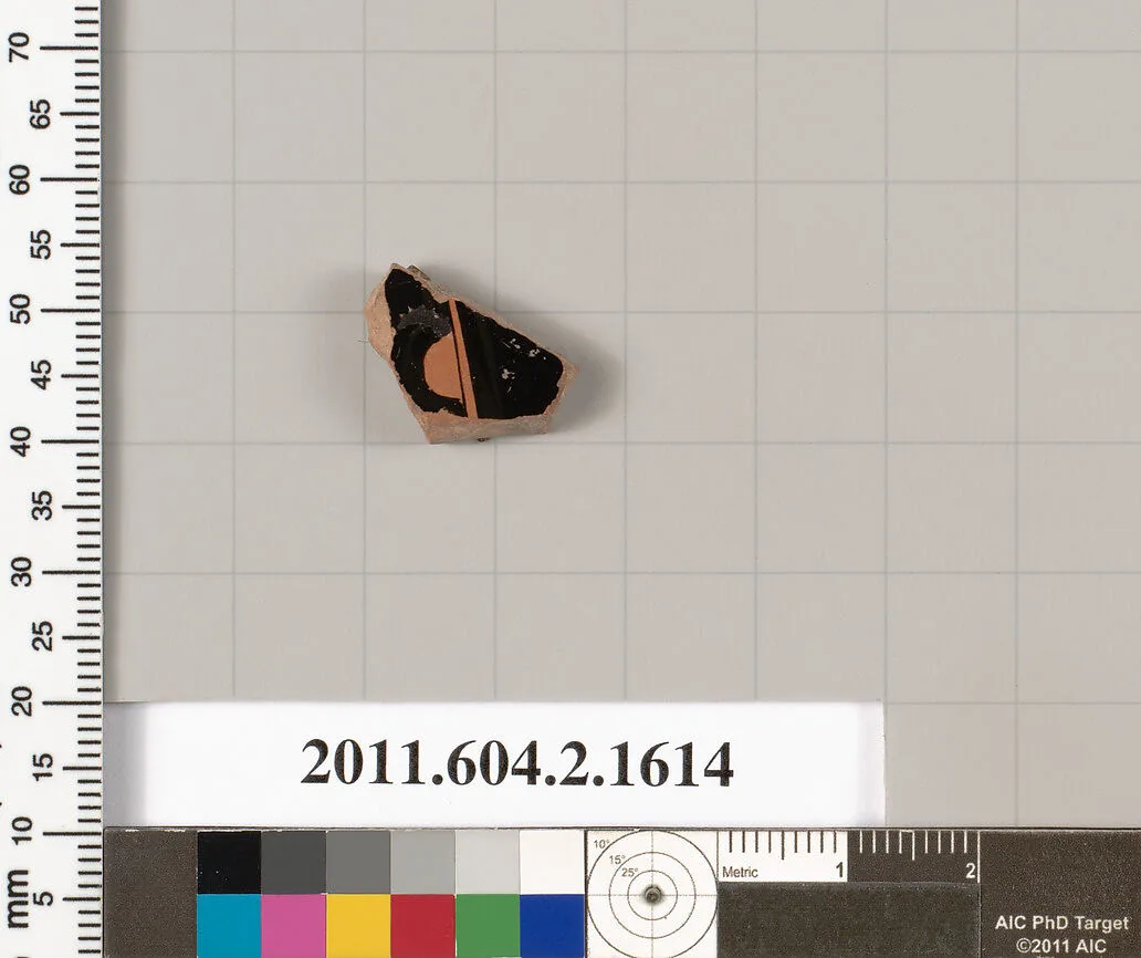 Terracotta fragment of a skyphos (deep drinking cup) — Unknown