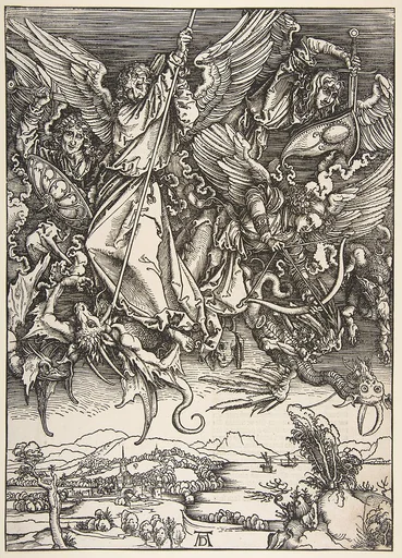 Saint Michael Fighting the Dragon, from The Apocalypse