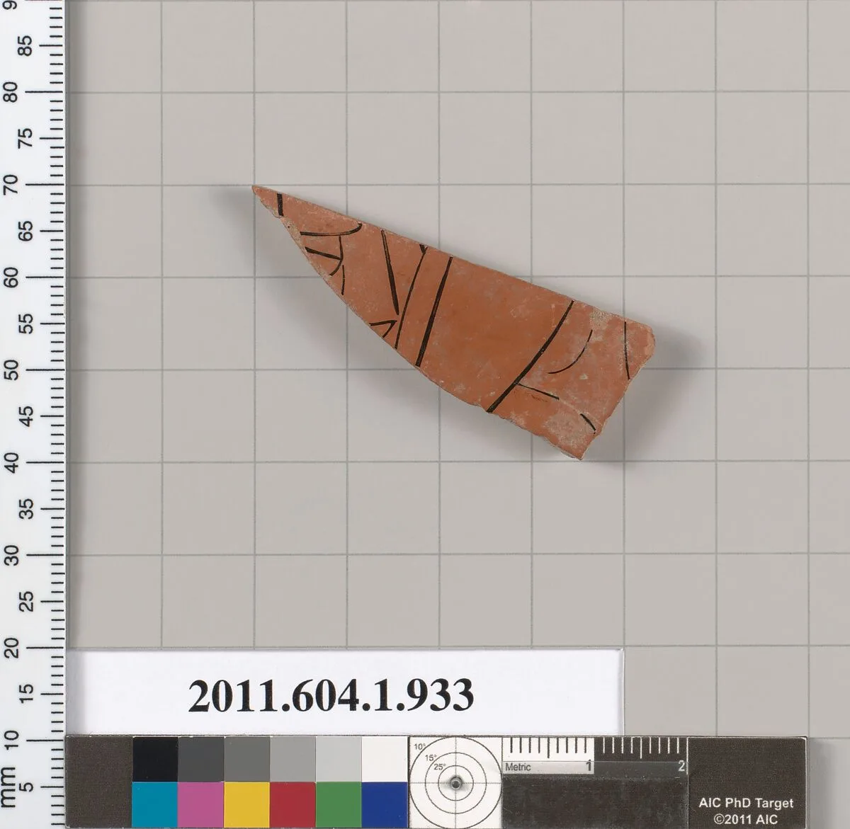 Terracotta fragment of a kylix (drinking cup) — Unknown