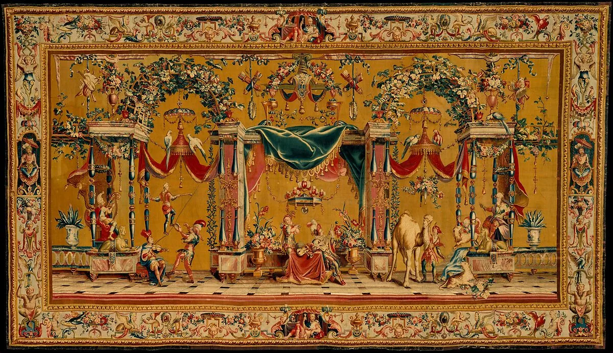 The Camel from a set of five Grotesques — Jean Berain|Guy Louis Vernansal the Elder|Philippe Béhagle|Jean-Baptiste Monnoyer|Beauvais|Jean-Baptiste Monnoyer