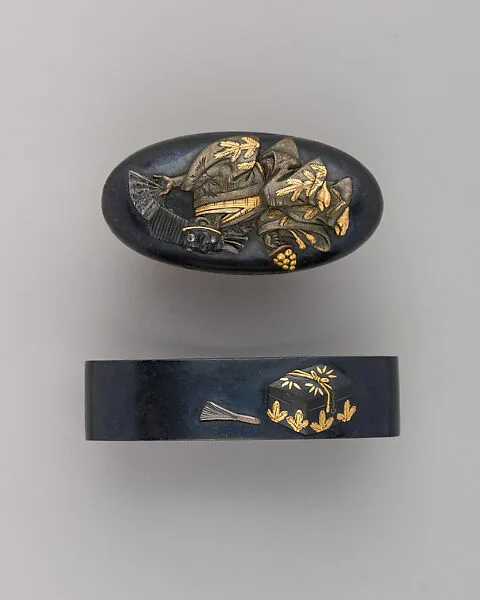 Sword-Hilt Collar and Pommel (Fuchigashira) — Unknown