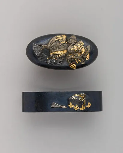 Sword-Hilt Collar and Pommel (Fuchigashira)