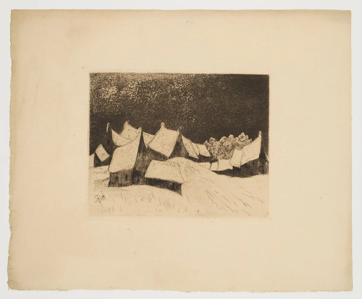 Snow in Picardie (La Neige en Picardie) — Dr. Paul Gachet