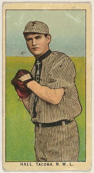 Hall, Tacoma, Northwestern League, from the "Obak Baseball Players" set (T212), issued by the American Tobacco Company to promote Obak Mouthpiece Cigarettes — American Tobacco Company
