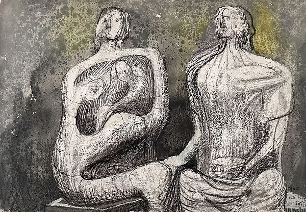 Two Seated Women — Henry Moore