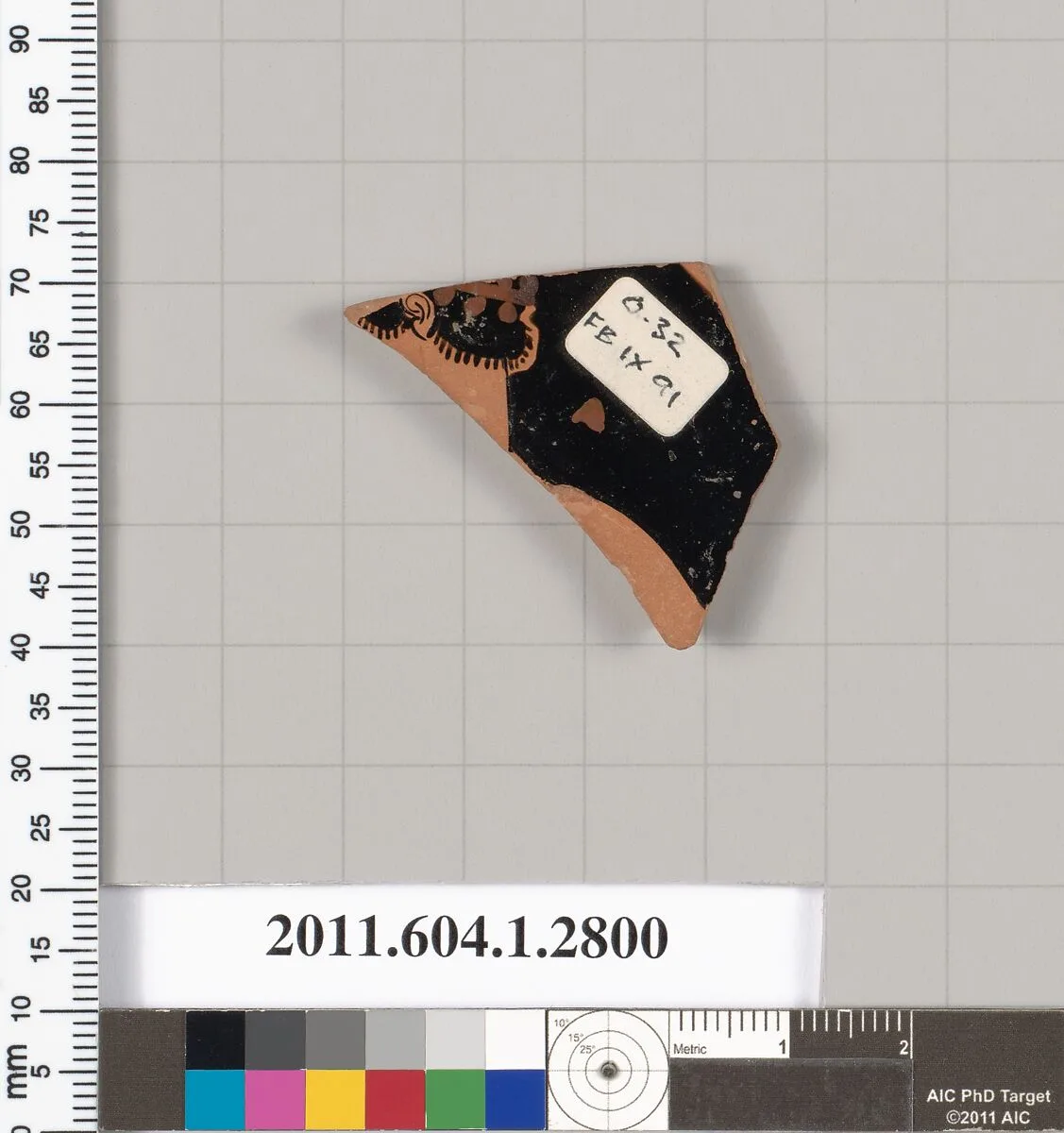 Terracotta fragment of a kylix (drinking cup) — Unknown