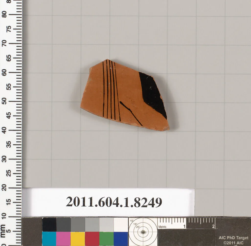Terracotta fragment of a kylix (drinking cup) — Unknown