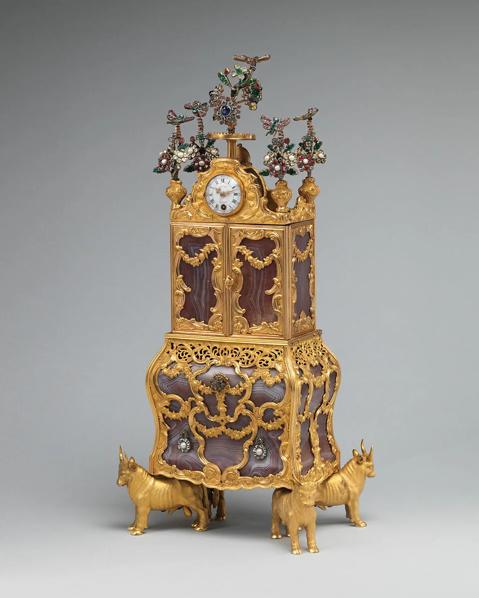 Miniature secretary incorporating a watch — James Cox