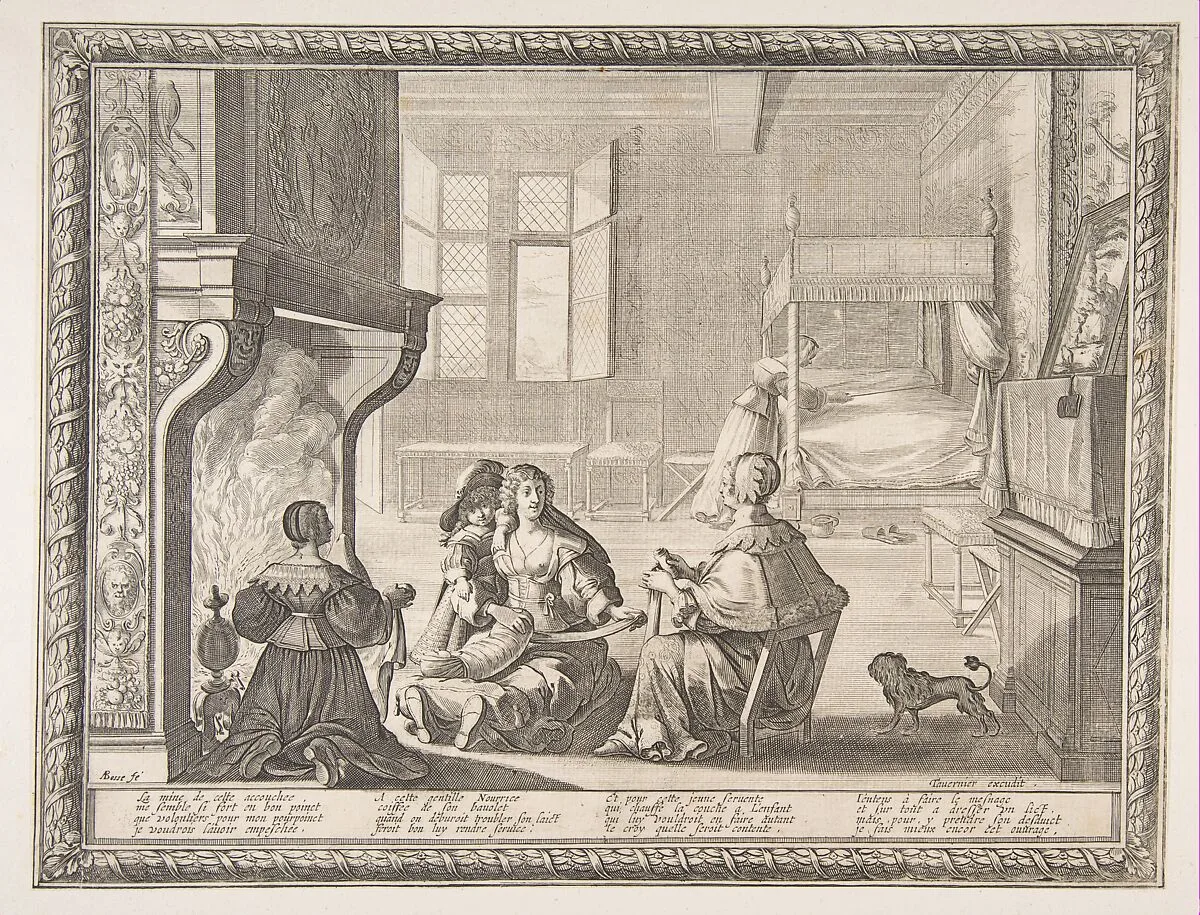 Visit of the Nursemaid — Abraham Bosse|Melchior Tavernier