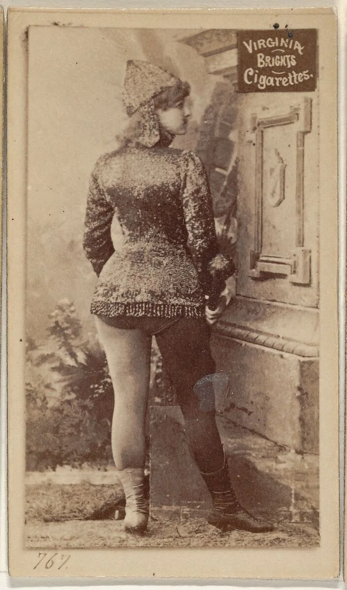 Card 767, from the Actors and Actresses series (N45, Type 2) for Virginia Brights Cigarettes — Allen & Ginter