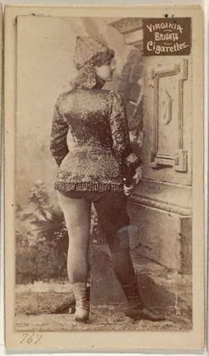 Card 767, from the Actors and Actresses series (N45, Type 2) for Virginia Brights Cigarettes