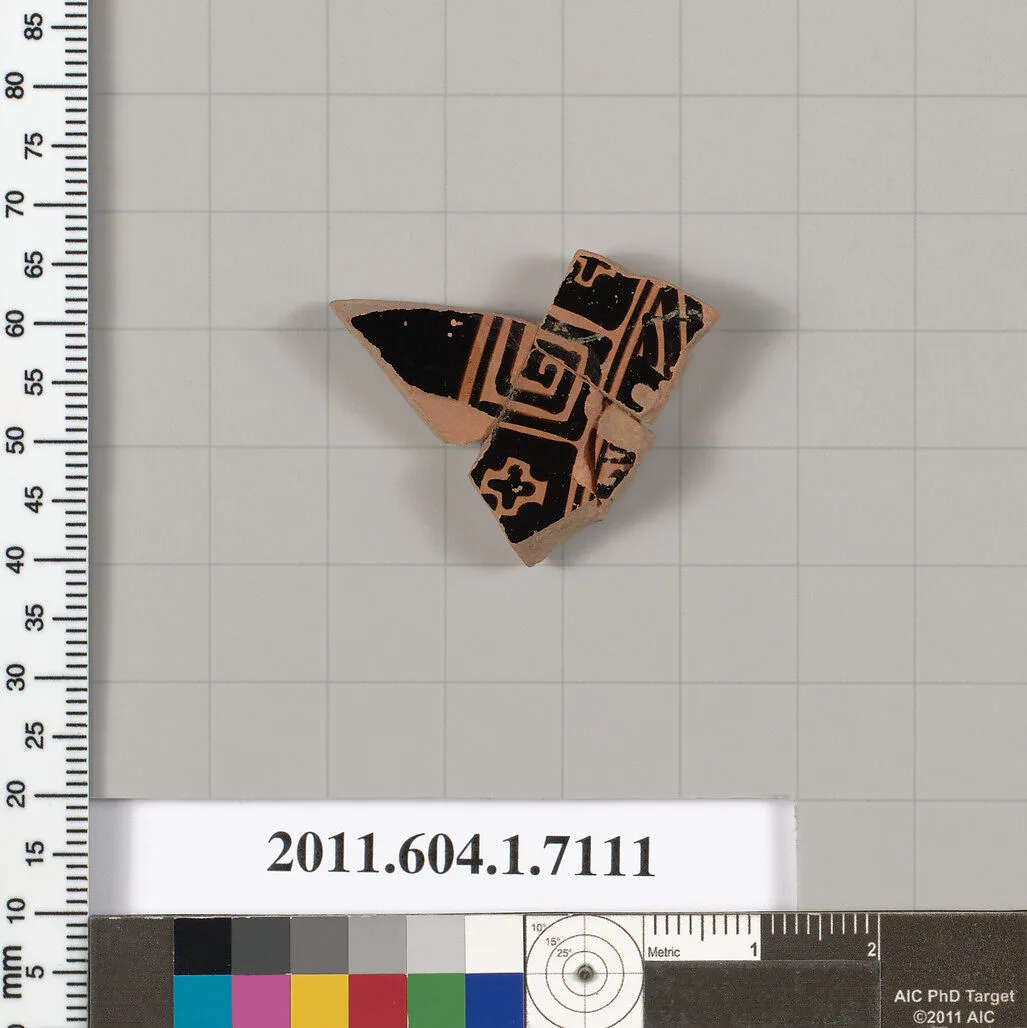 Terracotta fragment of a kylix (drinking cup) — Unknown