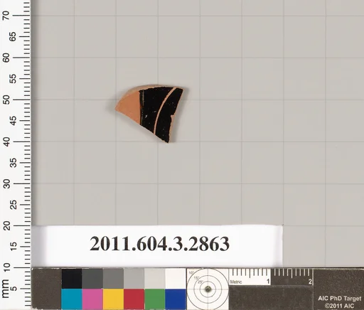 Terracotta fragment of a closed shape