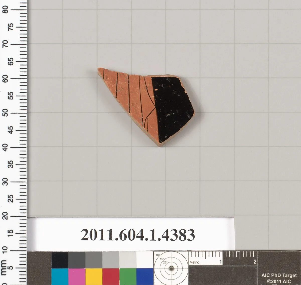 Terracotta fragment of a kylix (drinking cup) — Unknown