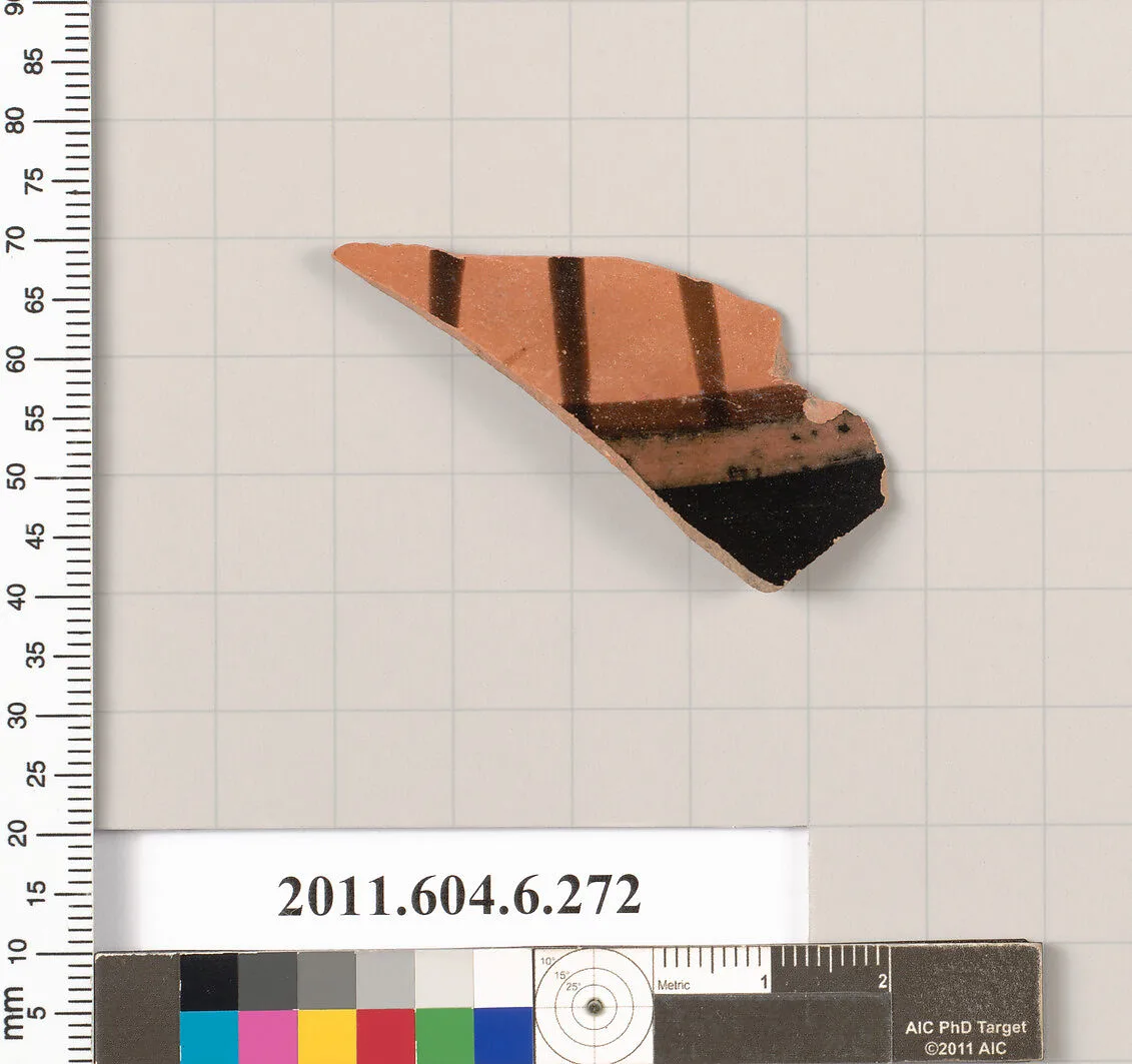 Terracotta fragment of a lekanis (dish)? — Unknown